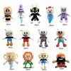 13Pcs Cuphead Jouet En Peluche Cuphead Mugman King Dice Ms.Chalice Cala Maria Légendaire Calice Captain Brine Rumor Honeybott