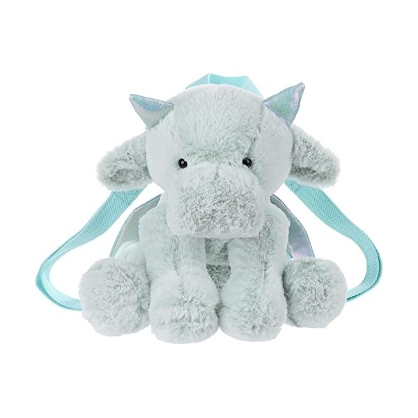 Apricot Lamb Amuseable Sac à dos en forme de dragon vert en peluche pour enfants et adultes 30,5 cm 