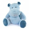 Histoire dOurs - Peluche Géante Hippopotame - HIPPO - Bleu Jean - 85 Cm - Très Grande Peluche Douce et Mignonne pour les Cal