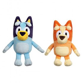 Bluey & Bingo Lot de 2 Peluches en Peluche à Collectionner 20 cm