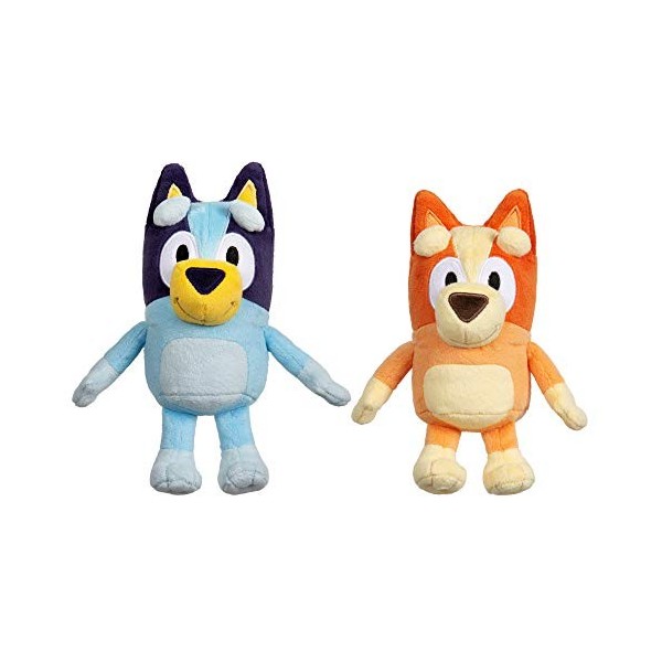 Bluey & Bingo Lot de 2 Peluches en Peluche à Collectionner 20 cm