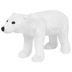 Toshilian Peluche Géante, Jouet danimaux en Peluche Jouet Enfant Jouet en Peluche Ours Polaire Blanc XXL
