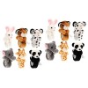 TOYANDONA 24 Pièces Bracelet Bang En Peluche Bracelet Claque Huggers Bracelet Animaux En Peluche Bracelet Claque Éléphant Bra