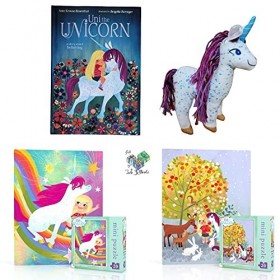 Uni The Unicorn Ensemble de livres avec petite couverture rigide par Amy Krouse Rosenthal/Brigette Barrager, licorne en peluc