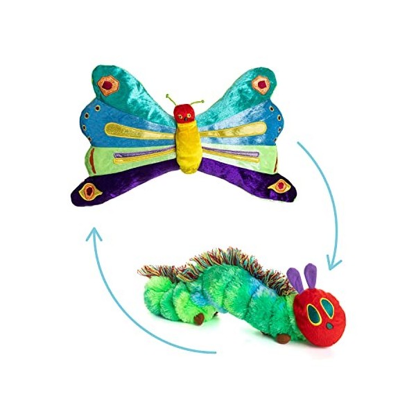 Kids Preferred The World of Eric Carle: The Very Hungry Caterpillar Reversible Caterpillar/Butterfly Plush by Kids Preferred 