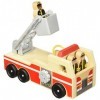 Melissa & Doug 19391 Wooden Fire Truck With 3 Firefighter Play Figures, 13.335 cm*25.4 cm*10.795 cm