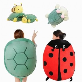 Intéressant Wearable Tortue Shell Beetle Funny Party Cosplay Poupée en Peluche Doux en Peluche Dormir Oreiller Lit Cushionl, 