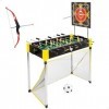 COLORBABY CB Games, Table multijeux 5 en 1, Football, Football, Ping-Pong, Hockey, Tir à larc, 92 x 41 x 61 cm, Baby-Foot po