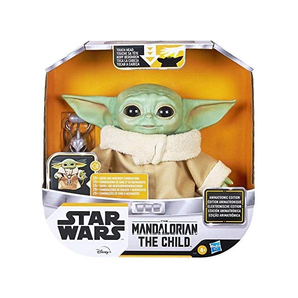 Star Wars Yoda Grogu Mandalorian The Child Animatronic Edition avec Plus de 25 Combinaisons de Sons et de mouvements