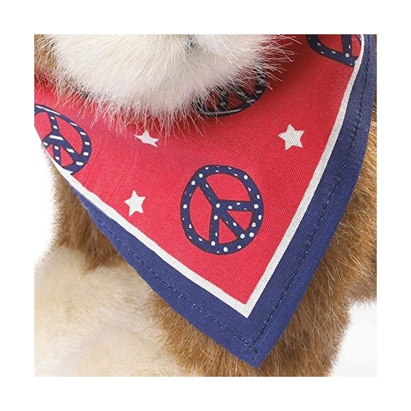 Boyds en peluche avec Americana Bandana Chien en peluche