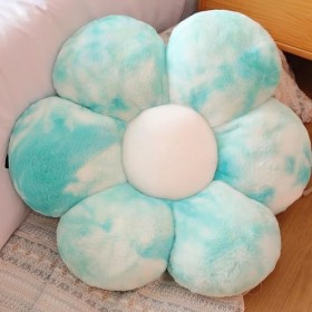 ZINIKAM Oreiller en Peluche De Fleur, Coussin De Fleur Doux Coloré Rose Bleu, Oreiller en Peluche, Oreiller De Fleur De Canap