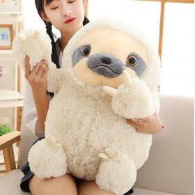 Winsterch Peluche - Paresseux Animaux en Peluche Enfants Jouet en Peluche Beige, 70cm 