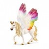 Schleich 70576 Licorne ailée Arc-en-Ciel, dès 5 Ans, bayala®® - Figurine, 12,6 x 12,1 x 15,2 cm