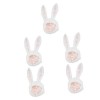 ibasenice 5 Pièces Chapeau Lapin Costume En Peluche Femmes Enfants Costume 2023 Chinois Nouvel An Costume Pâques Costume Pâqu