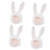 ibasenice 5 Pièces Chapeau Lapin Costume En Peluche Femmes Enfants Costume 2023 Chinois Nouvel An Costume Pâques Costume Pâqu