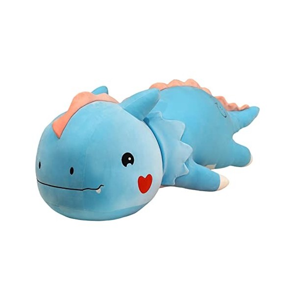 Milageto Jouet en peluche dinosaure mignon, jouet en peluche Dino, oreiller de couchage pour décoration de canapé de chambre 