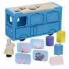 Peppa Pig Houten Schoolbus/Vormenstoof