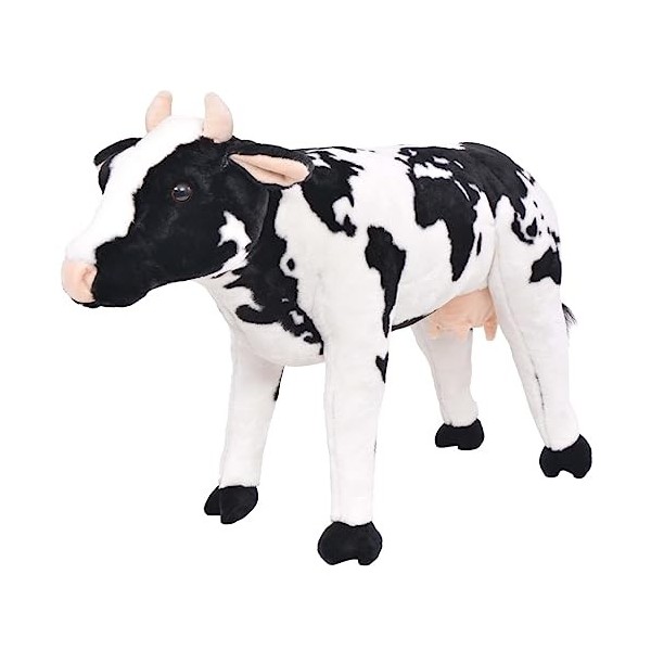 Toshilian Peluche Géante, Jouet danimaux en Peluche Jouet Enfant Jouet en Peluche Vache Noir et Blanc XXL