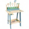 Small Foot 11375 Établi Nordique en Bois, Jeu de rôle avec Accessoires en Couleurs clairs, à partir de 3 Ans Jouets, Multicol