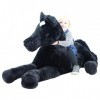 Sweety Toys- Cheval en Peluche, 10998, Noir