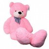 TE-Trend Ours en peluche géant, taille XXL, avec nœud, 200 cm, rose