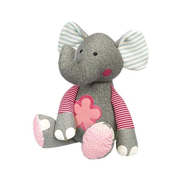 sigikid 38873 Fille et Garçon Peluche Ours XXL Patchwork Sweety Brun/Multicolore