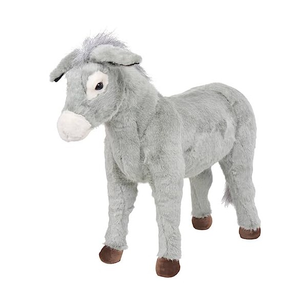 Toshilian Peluche Géante, Jouet danimaux en Peluche Jouet Enfant Jouet en Peluche Âne Gris XXL