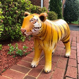 Jet Creations Safari JC-GZT Lot de 3 animaux en peluche gonflables en forme de girafe, zèbre, tigre, idéal pour piscine, déco