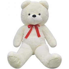 Cikonielf Ours géant 200 cm, Ours en peluche blanc, Grand ours doux, cadeau danniversaire de Noël de la Saint-Valentin