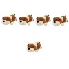 Toyvian 5 Pièces Poupée Sharpei Jouet en Peluche pour Enfants Animal en Peluche Lesté Oreiller en Peluche pour Chien Cadeau D