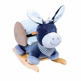 Nattou Bascule Âne Alex, 10 - 36 Mois, 60 x 39 x 50 cm, Bleu