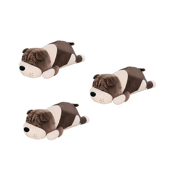 ABOOFAN 5 Pièces Shar Pei Poupée Oreiller De Sol pour Enfants Kidcraft Playset Cadeaux Carlin Chien en Peluche Oreiller en Pe