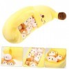 ibasenice 1 Jeu Oreiller Banane Singe Pelucheux Banane en Peluche Mini-singes Animaux en Peluche Trucs Kawaii Singe en Peluch