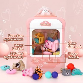 Machine à griffes de lapin pour enfants avec jouets en peluche, gashapons, jouets en plastique, distributeur de jouets, mini 