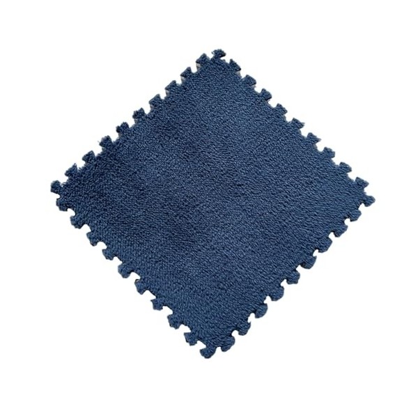 30 Pièces Carré De Playmat Antidérapant, Tapis De Sol en Mousse De Puzzle en Peluche, Carreaux De Moquette épaissis du Moelle