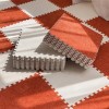 Dalles De Tapis Imbriquées 30 Pièces, Tapis De Sol Puzzle en Mousse en Peluche Courte De 30 Cm, Tapis De Jeu, Petits Tapis, M