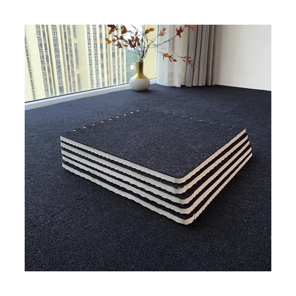 Carreaux De Moquette Emboîtables en Peluche Courte, 30 Pièces, Tapis De Puzzle en Mousse, Tapis, Chambre à Coucher, Salle De 