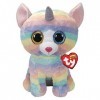 Ty - Beanie Boos - Peluche Heather le Chat Licorne, TY99985, Multicolore, 70 cm