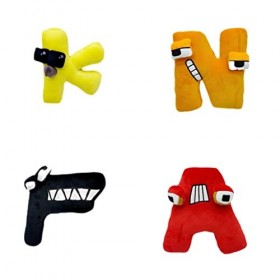 YYDCHH Lot de 26 poupées en peluche avec lettres de lalphabet pour enfants et adultes