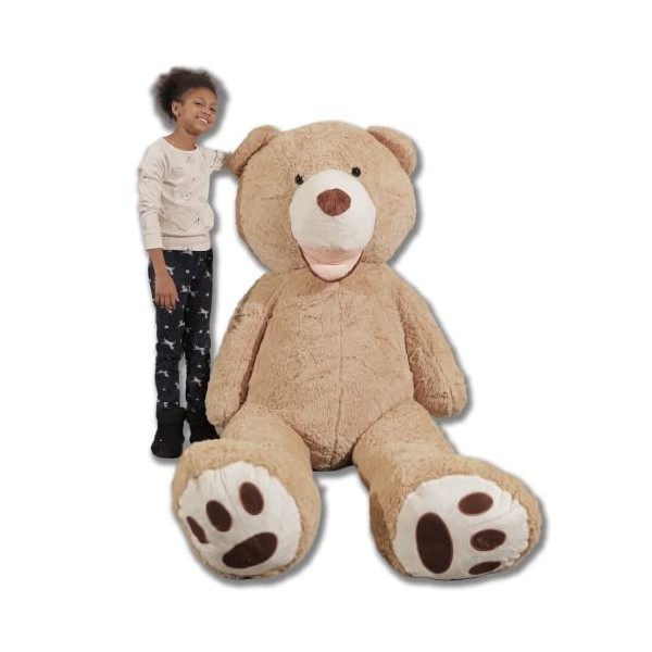 Lerosier Nounours en Peluche 260 cm Ours Ourson géant Immense Ultra Moelleux idéal Cadeau ou Anniversaire 260 