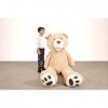 Lerosier Nounours en Peluche 260 cm Ours Ourson géant Immense Ultra Moelleux idéal Cadeau ou Anniversaire 260 