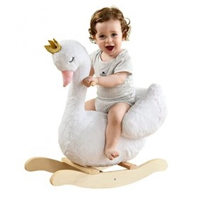 Labebe - Cheval à Bascule Enfant Bebe, Cygne a Bascule Exterieur/Intérieur, Jeux Jouet Bascule pour Jardin, Cheval a Animal p