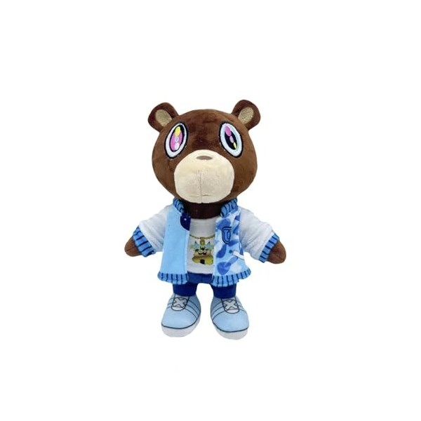 YILILK Nouveau Kanye Ours Peluche Jouet, 30 cm / 11,8 Pouces Kanye Ours Peluche Jouet Halloween Noël Anniversaire garçon Fill