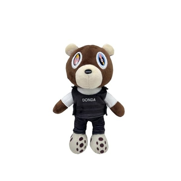 YILILK Nouveau Kanye Ours Peluche Jouet, 30 cm / 11,8 Pouces Kanye Ours Peluche Jouet Halloween Noël Anniversaire garçon Fill