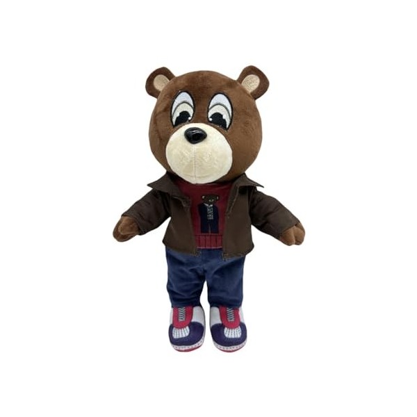 YILILK Nouveau Kanye Ours Peluche Jouet, 30 cm / 11,8 Pouces Kanye Ours Peluche Jouet Halloween Noël Anniversaire garçon Fill