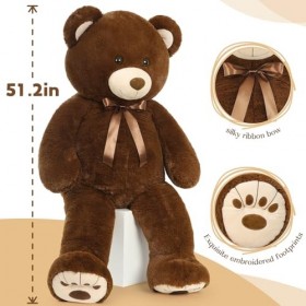 MorisMos Ours en peluche géant XXL - 130 cm - Doux - Cadeau de Noël pour les enfants