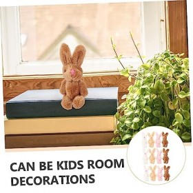 Totority 100 Pièces Poupée De Lapin Commune Lapin Animal en Peluche Poupée De Lapin Doux en Peluche Lapin Commun Charme De La