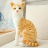 SaruEL Jouets en Peluche Chat réaliste Chat Siamois en Peluche Animaux poupées en Peluche Enfants Jouets Cadeaux d’Anniversai