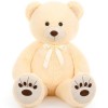 MorisMos Ours en peluche, taille XXL, 130 cm, géant, en peluche, doux, idéal comme cadeau de Noël, pour les enfants