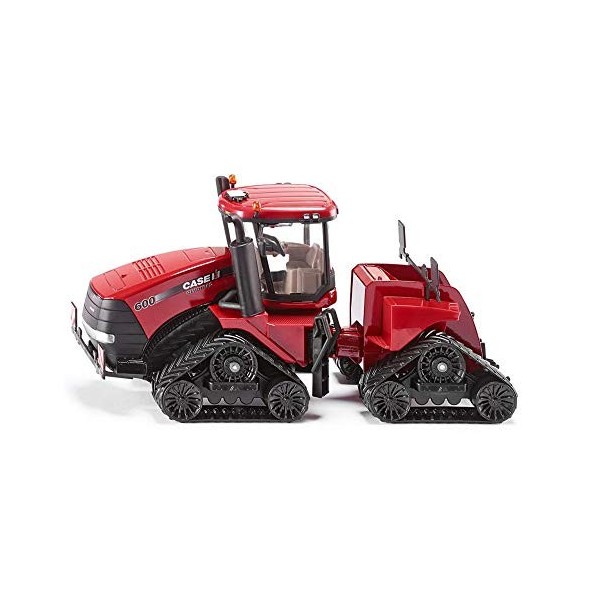 siku 3275, Case IH Quadtrac 600 Tracteur Articulé sur chenilles, 1:32, Métal/Plastique, Rouge, Articulation Fonctionnelle et 